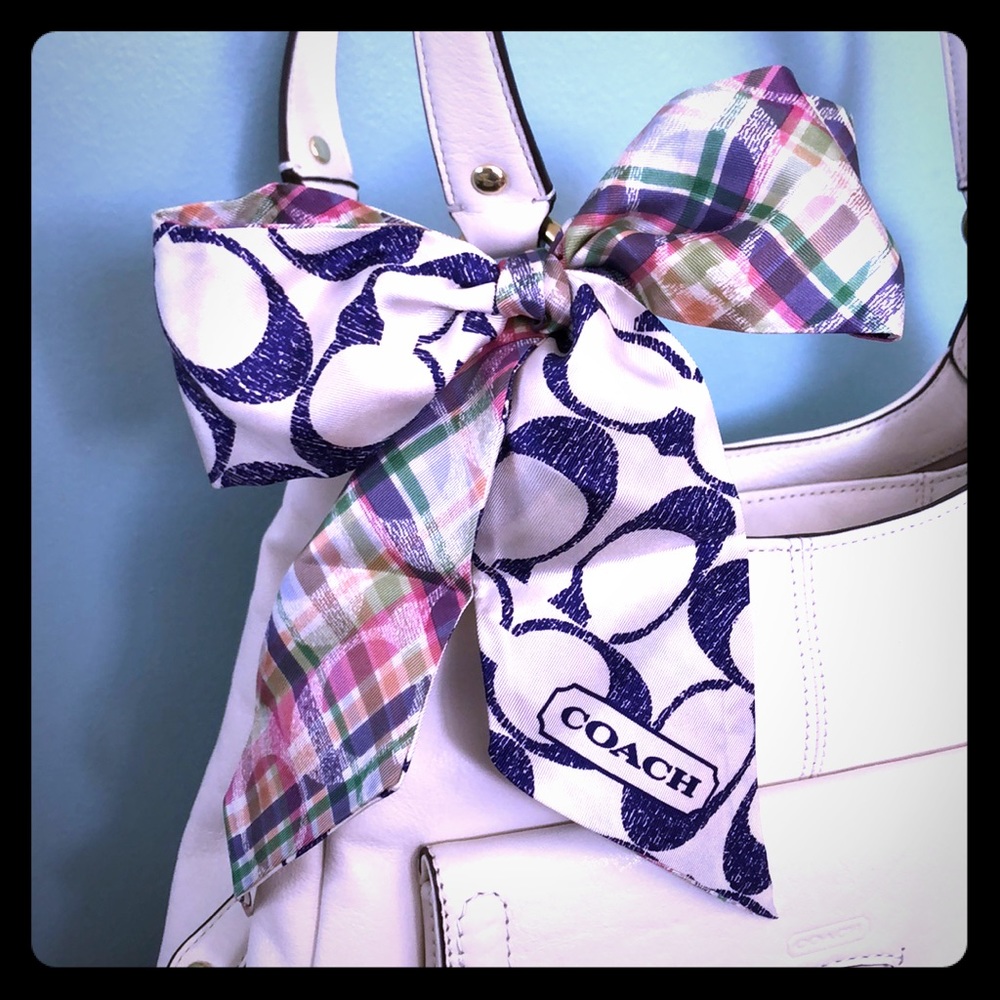 Coach Silk Skinny Scarf New